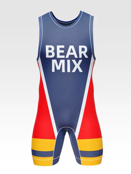 Weightlifting and Wrestling Bodysuit Full Body Printed Quick-Drying Breathable Wrestling Suit