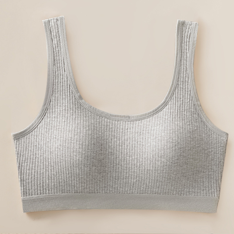 ropa interior a prueba de choque de estilo deportivo para mujeres, pecho grande y pequeño, taza ligera sin marca, espalda hermosa sin anillo de acero, sujetador anti-caída.