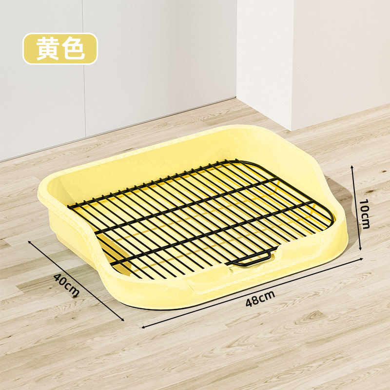 Inodoro para perros, lavabo de mierda de gran tamaño, inodoro para perros de panel plano, anti-orina, salpicaduras externas con columna extraíble y lavable, punto rápido