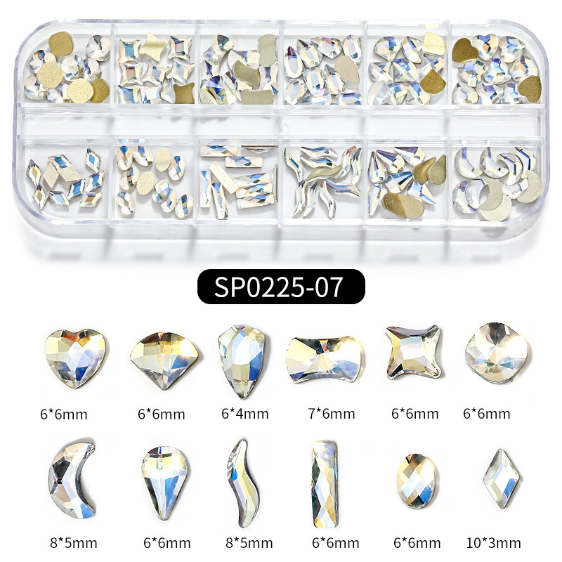 7 # strip caja especial en forma de diamante (Moonlight Blue)