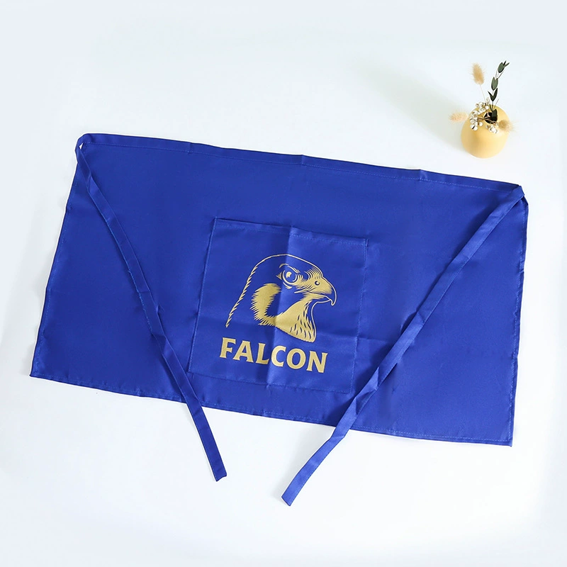 Трансграничный фартук, водонепроницаемая и маслостойкая рабочая одежда для общественного питания, устойчивая к пятнам оптовая продажа, юбка средней длины с половиной талии, с принтом рекламного логотипа