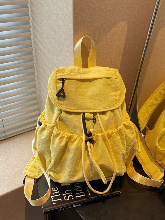 Nylon backpack, trend capacious shoulder bag, worn on the shoulder