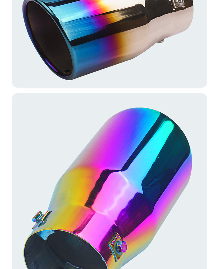 Suitable for 10-18 Toyota Reiz stainless steel tail throat Reiz car modified decorative exhaust pipe tail throat