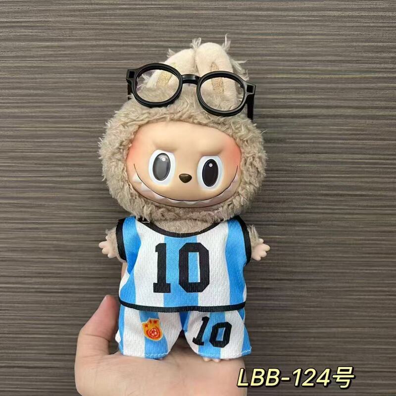 123世代ラブブベビー服17cmラブブブラインドボックス人形ボールスーツ着替えスーツCロナウド着替え服なし|undefined