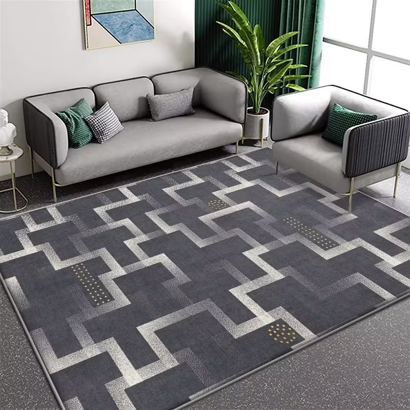 Italiano minimalista cristal terciopelo ins estilo sala de estar alfombra absorbente dormitorio cama manta sala de estar baño piso mat