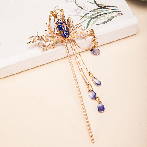 Swan Dream Xiao Qiao Hanfu accessories hairpin tassel step rocker hairpin women's ancient style hair accessories headdress 29.9GF120