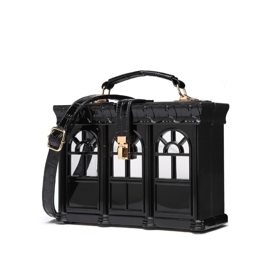 Elegante Acryl Box Abendtasche Für Damen Als Umhängetasche_voghion.com