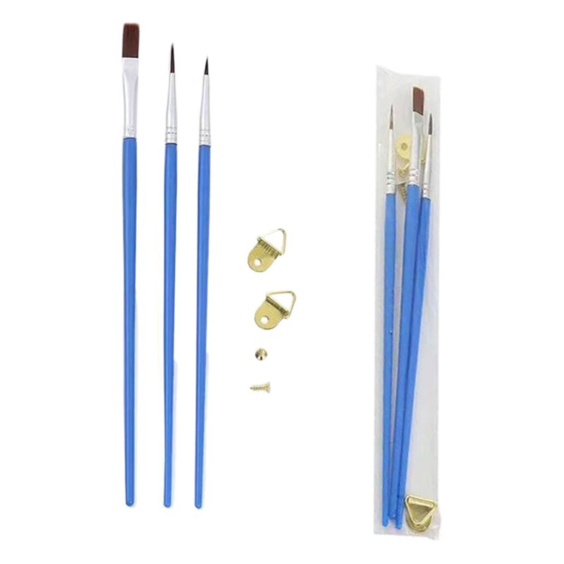 Цифровая масляная кисть кисти для живописи diy изобразительное искусство краски кисти набор из трех нейлоновых волос с крючками кисти