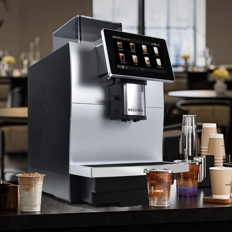 Touch Screen Display Automatic Espresso Machine Coffee Grinder All-In-One Electric Grinder Bean Extraction Machine Touch Screen Display Automatic Espresso Machine Coffee Grinder All-In-One Electric Grinder Bean Extraction Machine