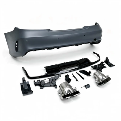 Suitable for Mercedes-Benz W218 modified Big Surrounded - w218-late-model-63-rear-bumper-assembly