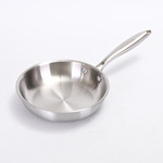 厂家直供不锈钢煎鸡蛋牛排不粘锅家用无涂层炒锅电磁炉煤气炉通用