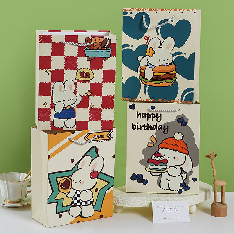 精美礼品袋可爱兔子手提袋礼品包装