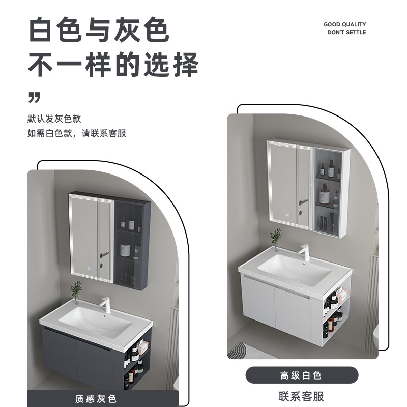 gabinete de baño de acero inoxidable cerámica integral cajón lavabo lavabo de baño lavabo de mano lavabo de lavado de cara lavabo combinación