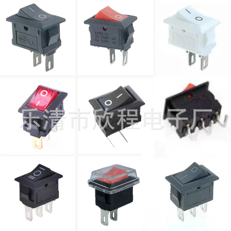 Поставка трехножного мини-лодочного переключателя KCD11 с выключателем света 10*15 двухножный переключатель для клеевого пистолета