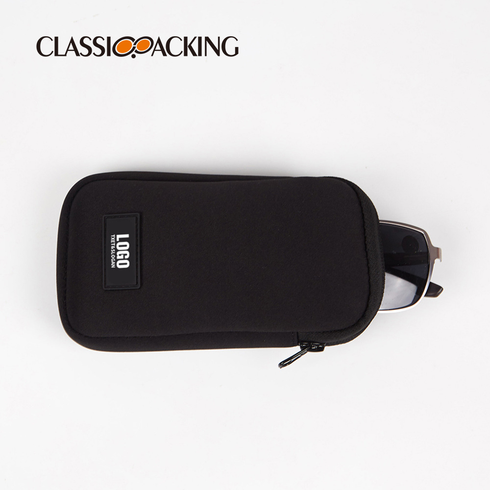 Moda simple auricular bolsa de gran capacidad de almacenamiento de cable de datos bolsa de lápiz labial de belleza multifuncional se puede imprimir logotipo