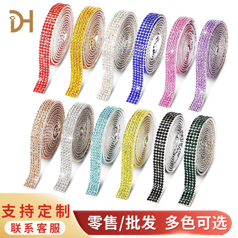 Rhinestone Stickers Self-Adhesive Stickers with Adhesive Backing Diamond Strips Crystal DIY Decorative Flash Diamonds Mobile Phone Car Glass Decorative Diamond Stickers Rhinestone Stickers Self-Adhesive Stickers with Adhesive Backing Diamond Strips Crystal DIY Decorative Flash Diamonds Mobile Phone Car Glass Decorative Diamond Stickers