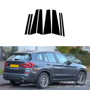BMW X3 F25 G01 (2011-2017) üçün Parlaq Qara Pəncərə Çərçivəsi Stikeri
