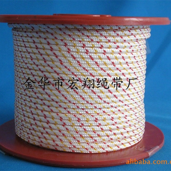 宏翔绳带厂家直销汽油机油锯启动拉绳涤纶绳白色尼龙包芯绳
