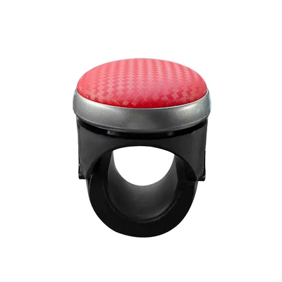 Steering wheel booster ball steering cart interior - steering-wheel-assist-red-single