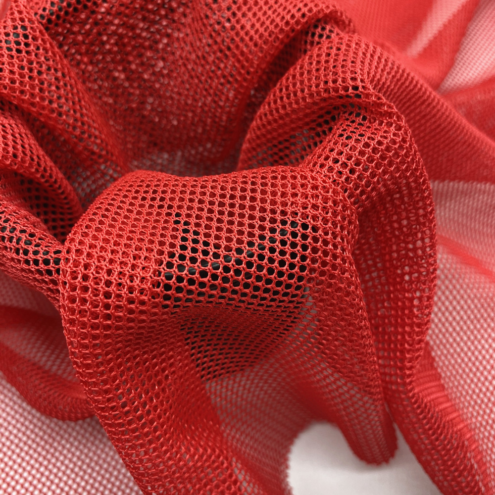 六角网眼布硬网纱箱包面料网格蚊帐布料洗衣袋渔纱窗网布涤纶K080