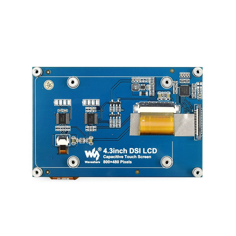 Емкостный тачскрин для Raspberry Pi, оригинальный 4,3-дюймовый LCD IPS дисплей, интерфейс DSI