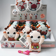 Baby music nursery rhymes storytelling ancient poetry small toys light-up and sound-making cow hide-and-seek early education phone