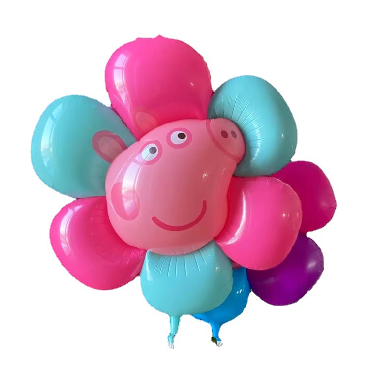 Globo flotante con forma de crisantemo o margarita, colores surtidos