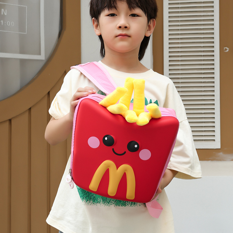 Caricatura encantadora mochila portátil de huevo para niños y niñas, jardín de infantes, mochila infantil impresa de aire extranjero, mochila infantil, moda
