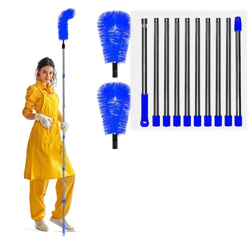 Cross-Border Cleaning Brush for Roof Eaves, Gutter Cleaning Brush for High Places, Roof Cleaning Tool for Fallen Leaves