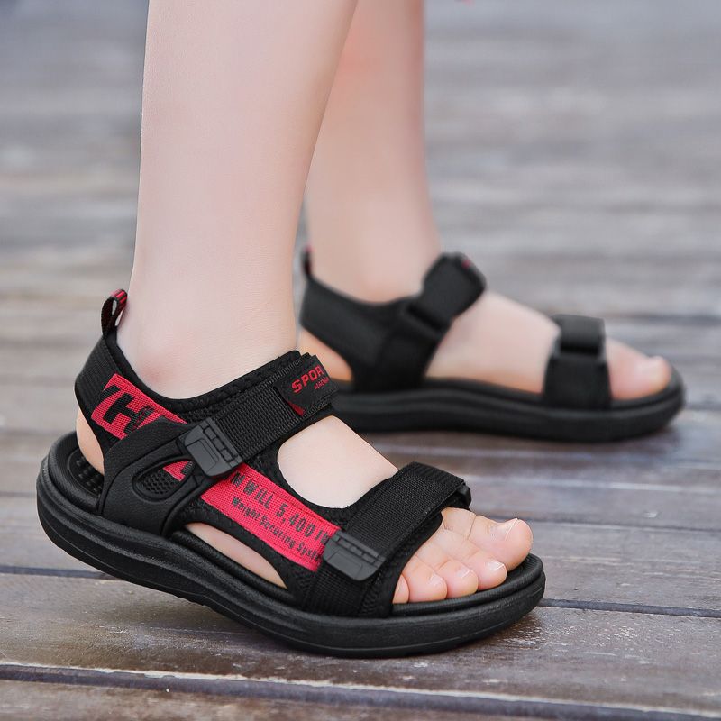 Zapatos para niños, zapatos de playa, ligeros, 6-12 años, sandalias transpirables de verano, niños, estudiantes, hermosos, nuevos antideslizantes y resistentes al desgaste