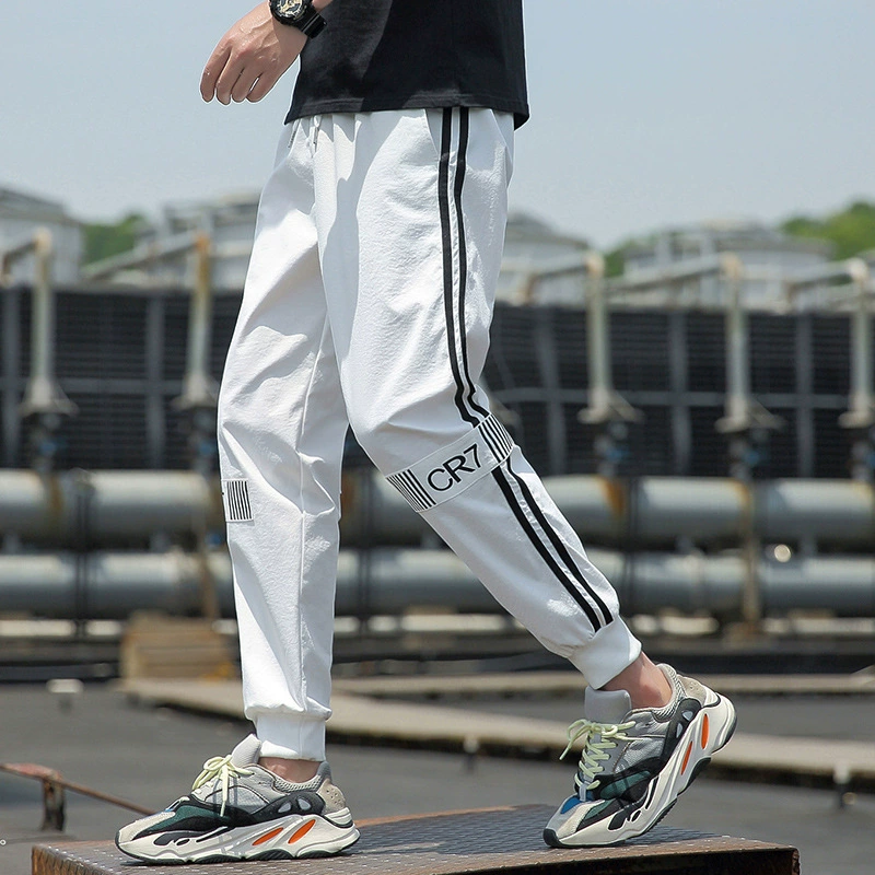 Повседневные брюки Мужское лето 2021 новая корейская версия тонкие свободные брюки спортивные брюки повседневные брюки подросток мужские брюки