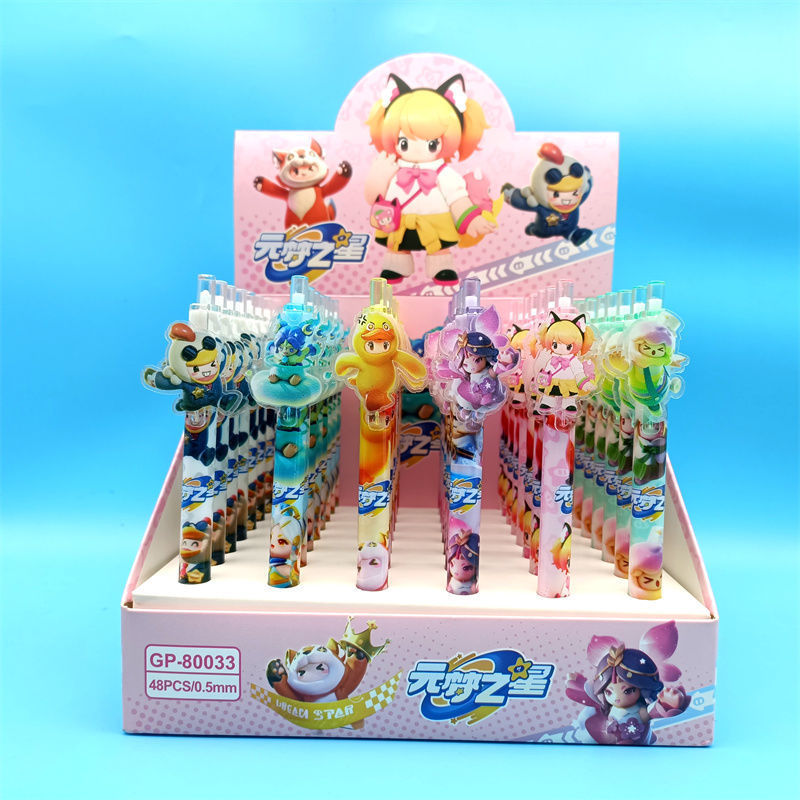 GP - 80008 miel Nieve Ice City parche pulsar lápiz móvil Kapibara Kulomi alto valor de la cara estudiante lápiz neutro 0.5