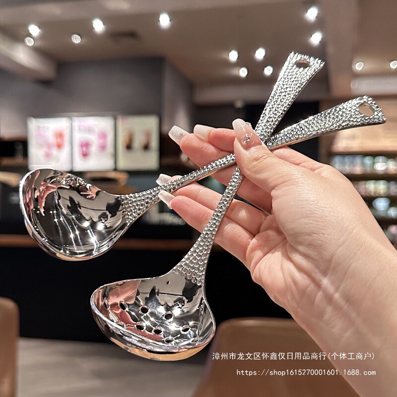 Textured Hammered 316 Stainless Steel Small Soup Spoon Tabletop Serving Spoon Soup Bowl Drinking Spoon Cooking Spatula Others