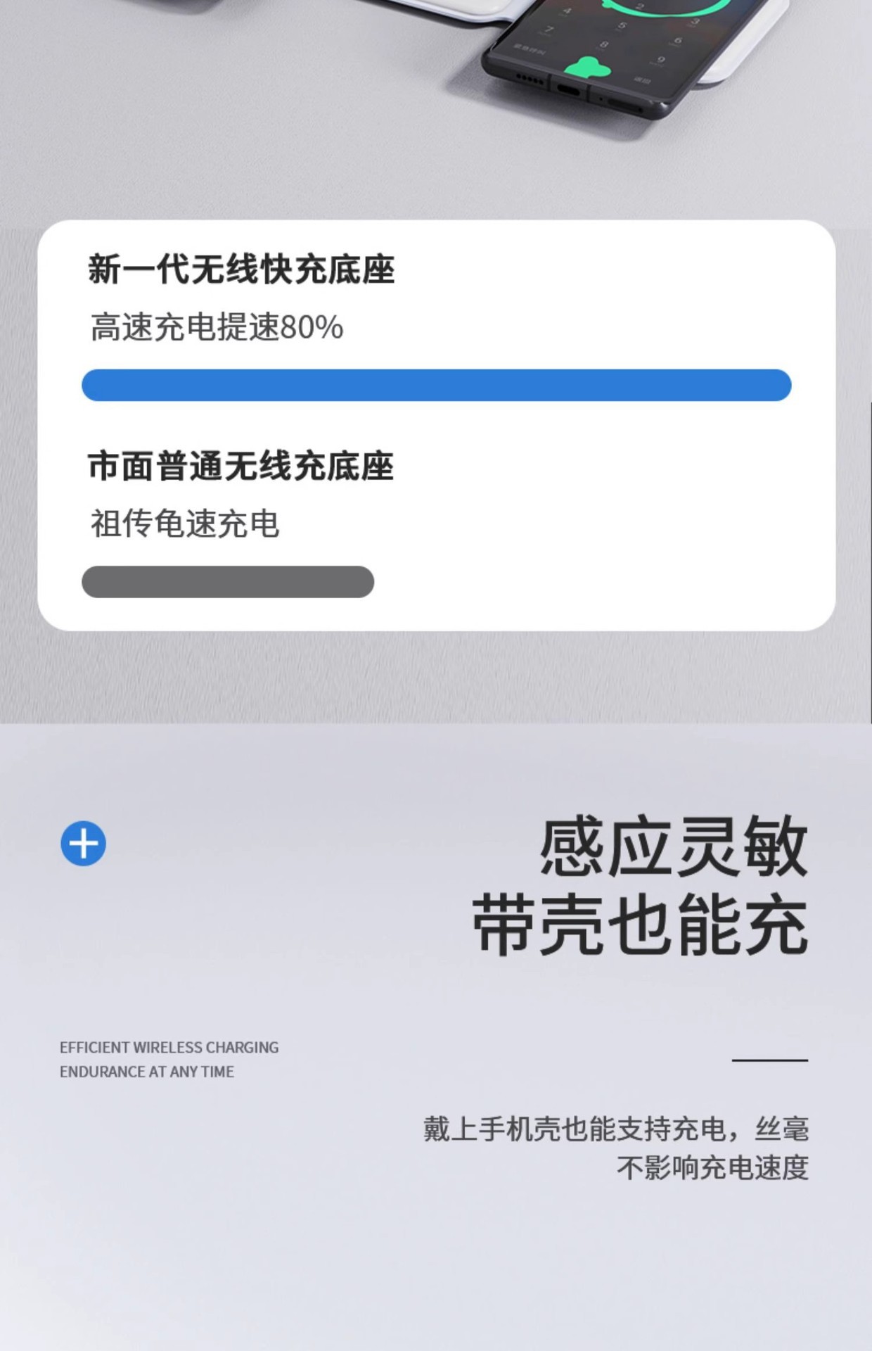 叠三合一磁吸15W无线充电器适用于苹果手机手表充电磁吸无线充