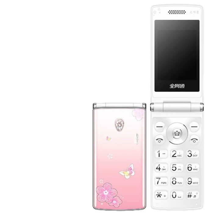 Folding mobile phone for elderly, 4G, support function for all network communication standards