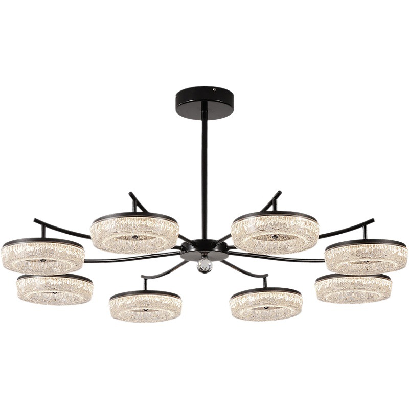 Luz italiana de lujo de lujo de alto nivel 2025 nueva luz principal del vestíbulo moderna y simple lámpara de techo de resina atmosférica