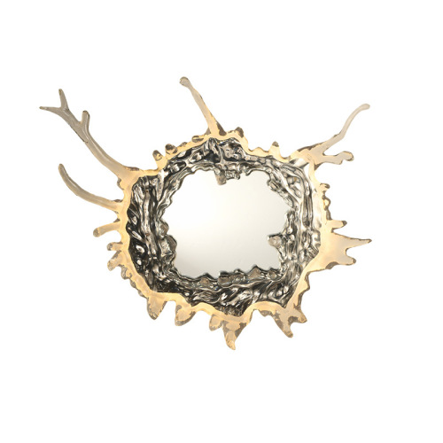 Platinum crystal Internet celebrity water drop mirror entrance decoration dreamy atmosphere bedroom bathroom dressing magic mirror wall lamp