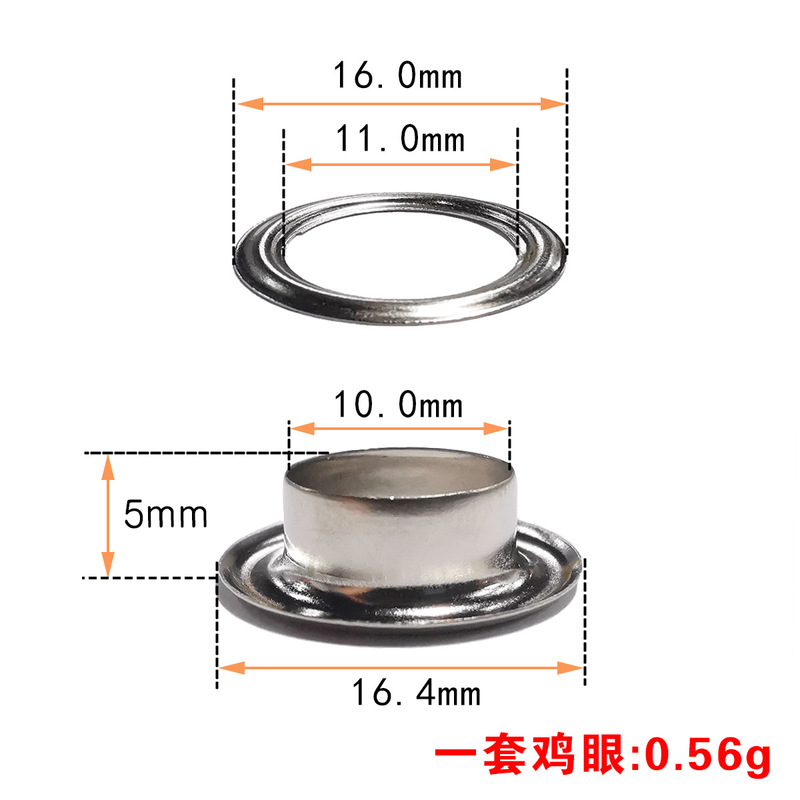現物201中空リベット部品diyベルト服装バッグメッキ均一で酸化しにくいステンレス製の目|undefined