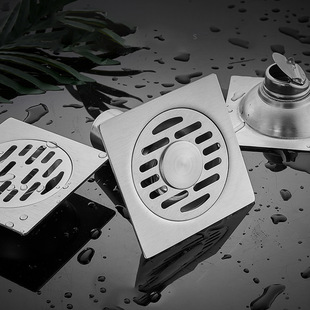 Cross-border temu Amazon stainless steel deodorant core floor drain project fund 304 stainless steel floor drain washing machine floor drain