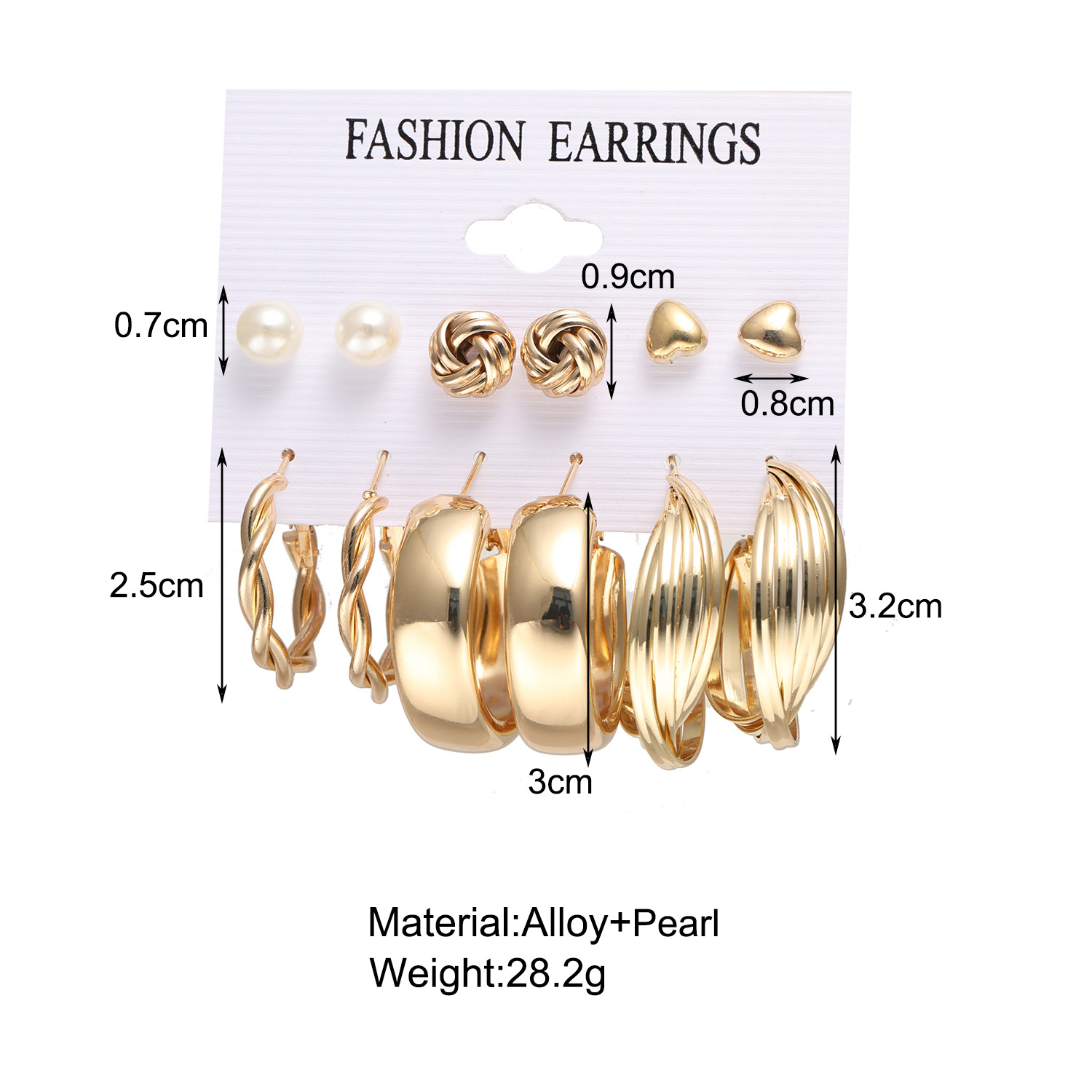 New Creative Simple Women Jewelry Circle Party Vintage Fashion European And American Style Pearl Dark Wind Earrings display picture 1