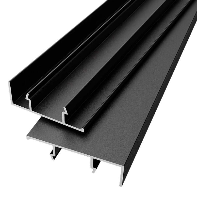 С базовым алюминиевым сплавом очень узкая линия плинтуса ультратонкая защелкивающаяся алюминиевая Оптовая минималистская линия из матового металла