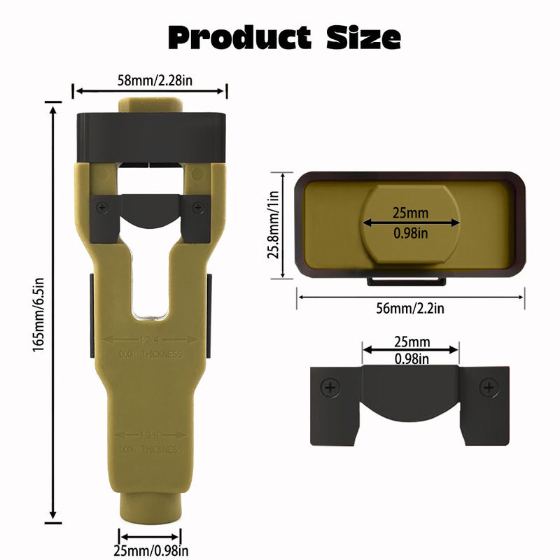 Door Latch Mortise Toolラッチほぞ穴ツール取付キットヘルプ除去材料取付|undefined