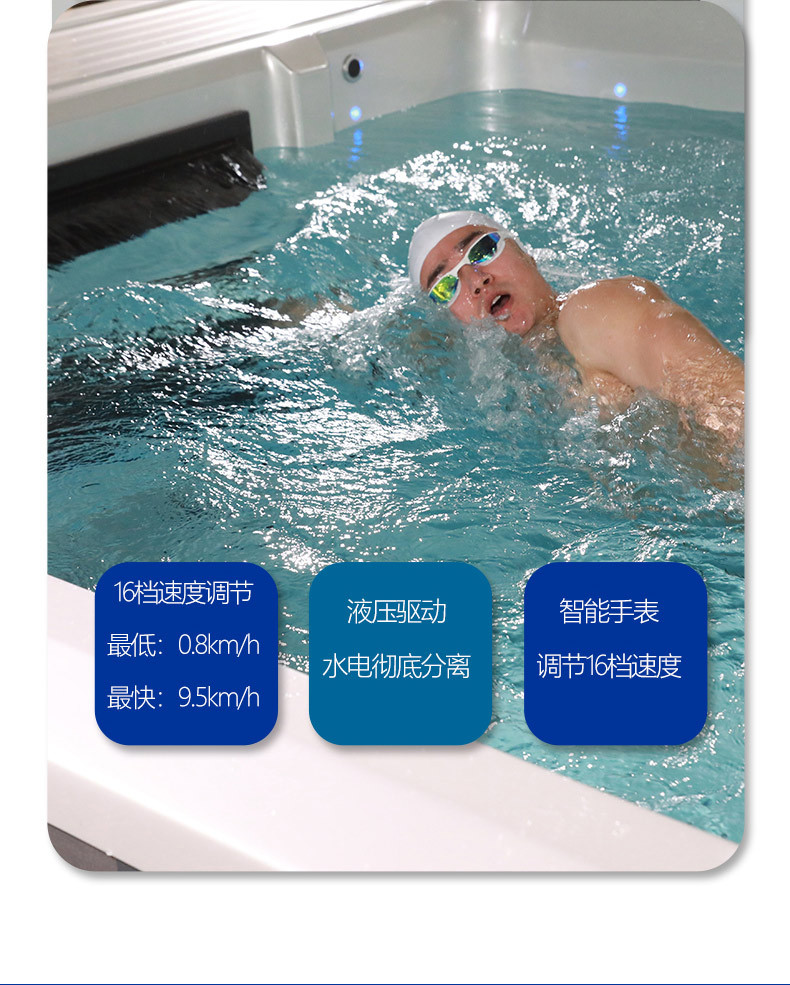 家庭庭院逆流冲浪泳池健身房家用大型恒温户外无边际亚克力游泳池-阿里巴巴