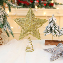 国境を越えた新しいクリスマスツリーの星クリスマスツリー装飾五芒星プラスチックの粉星祭りの雰囲気配置
