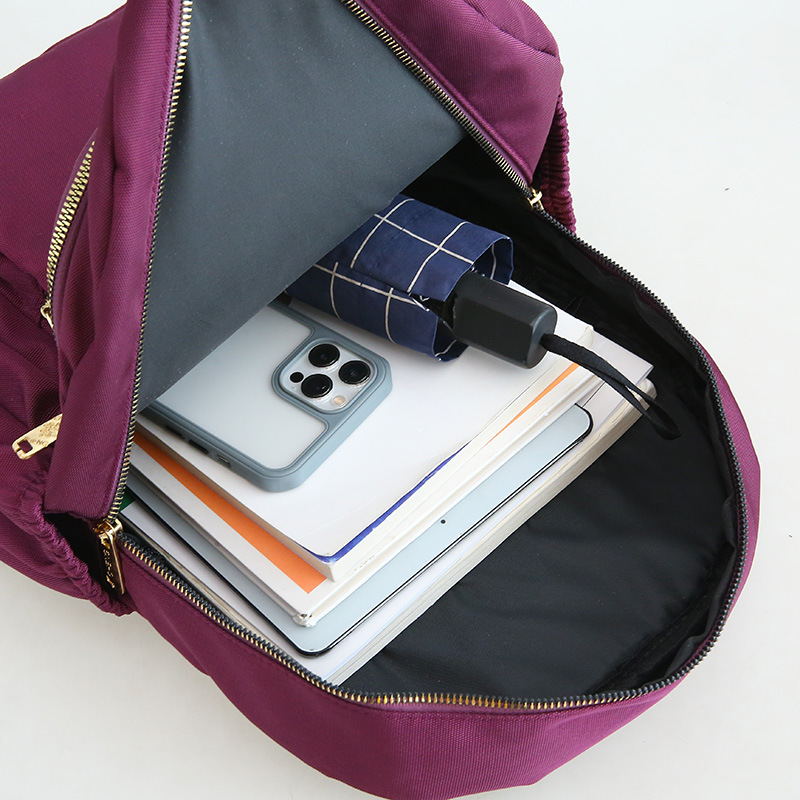 Mochila de nylon de estilo coreano mochila de viaje de moda de las mujeres bolsa de viaje de gran capacidad para las mamás de mediana edad