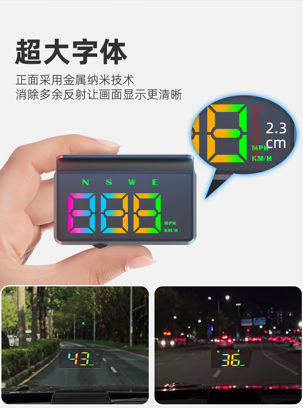 Model3&Y Head-Up Display Car Hud Projection Speed Display Real-Time Data Synchronization Tram Gps
