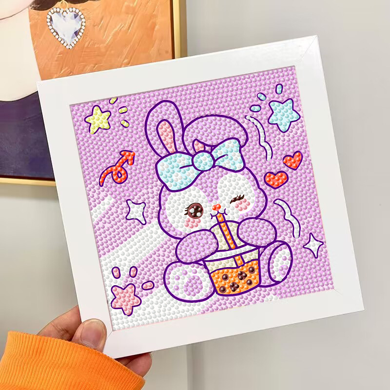 Nuevo dibujo de diamante infantil de labu diy pegatinas de diamante con marcos de fotos hechas a mano diy puzzle pegatinas de mampostería image 118