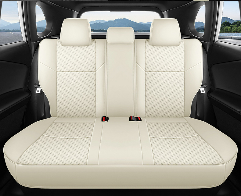 2026 New Corolla Perforated Leather Seat Cover, Universal for All Seasons, Wear-Resistant Car Seat Cushion, Full-Coverage Special Seat Cover