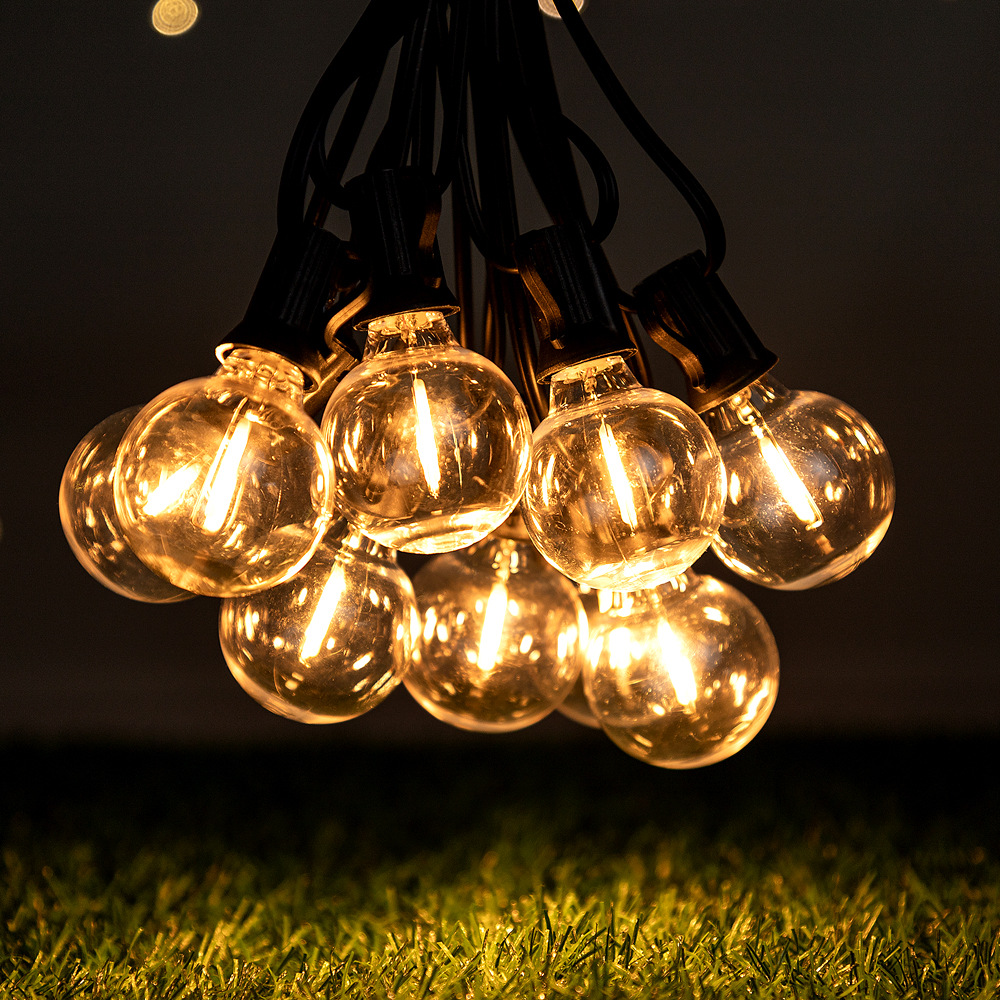 Bombilla Edison G40 pequeña bombilla de plástico LED filamento de luz E12 tornillo al por mayor Amazon atenuación retro luz