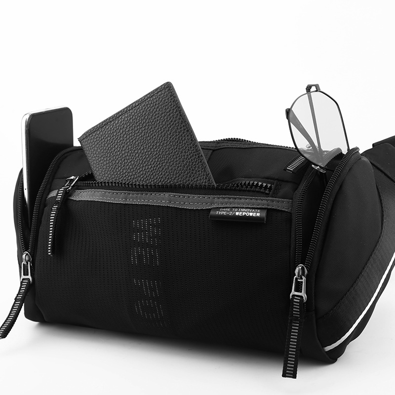 WEPOWER marca de moda de los hombres bolsa de pecho impermeable ocasional multi-Bolsillo de gran capacidad de hombro bolsa de mensajero al aire libre bolsa de pecho